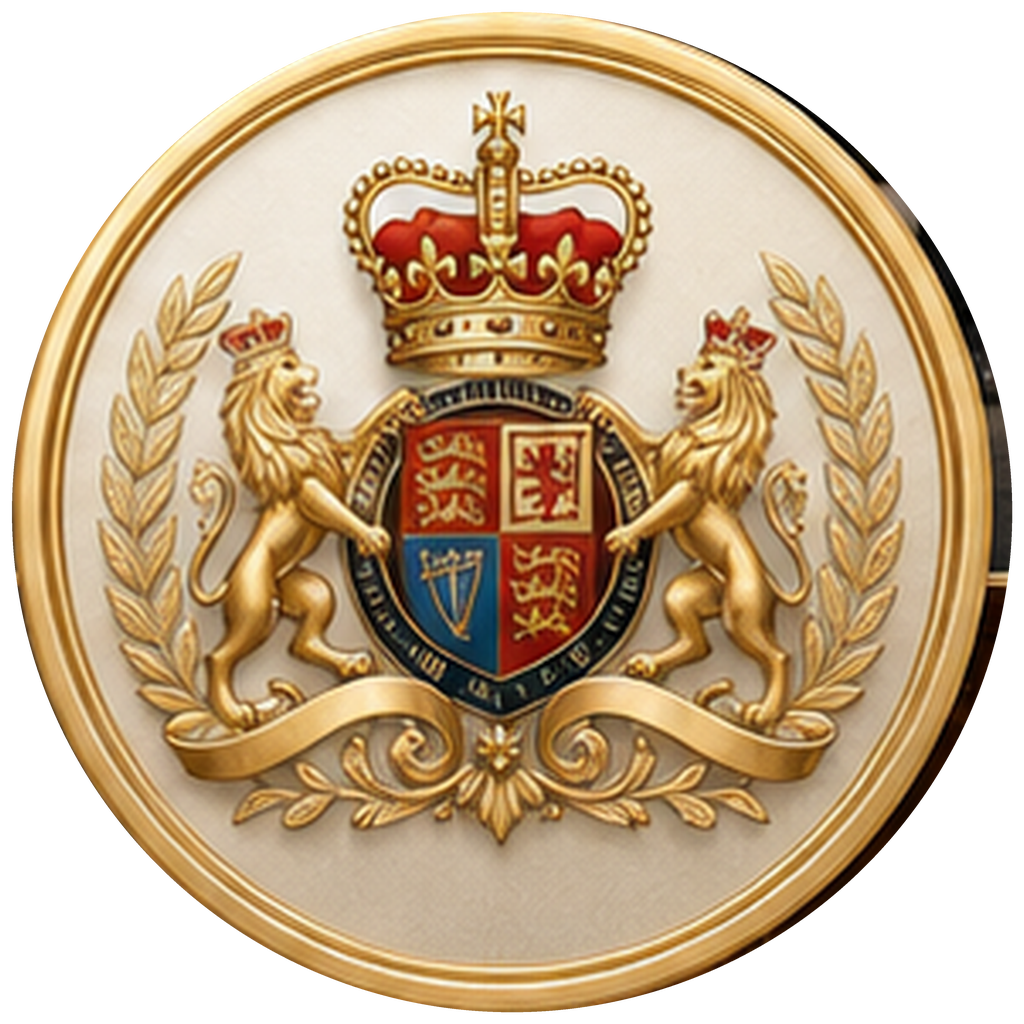 Royal Vanguard crowned two-lion crest
